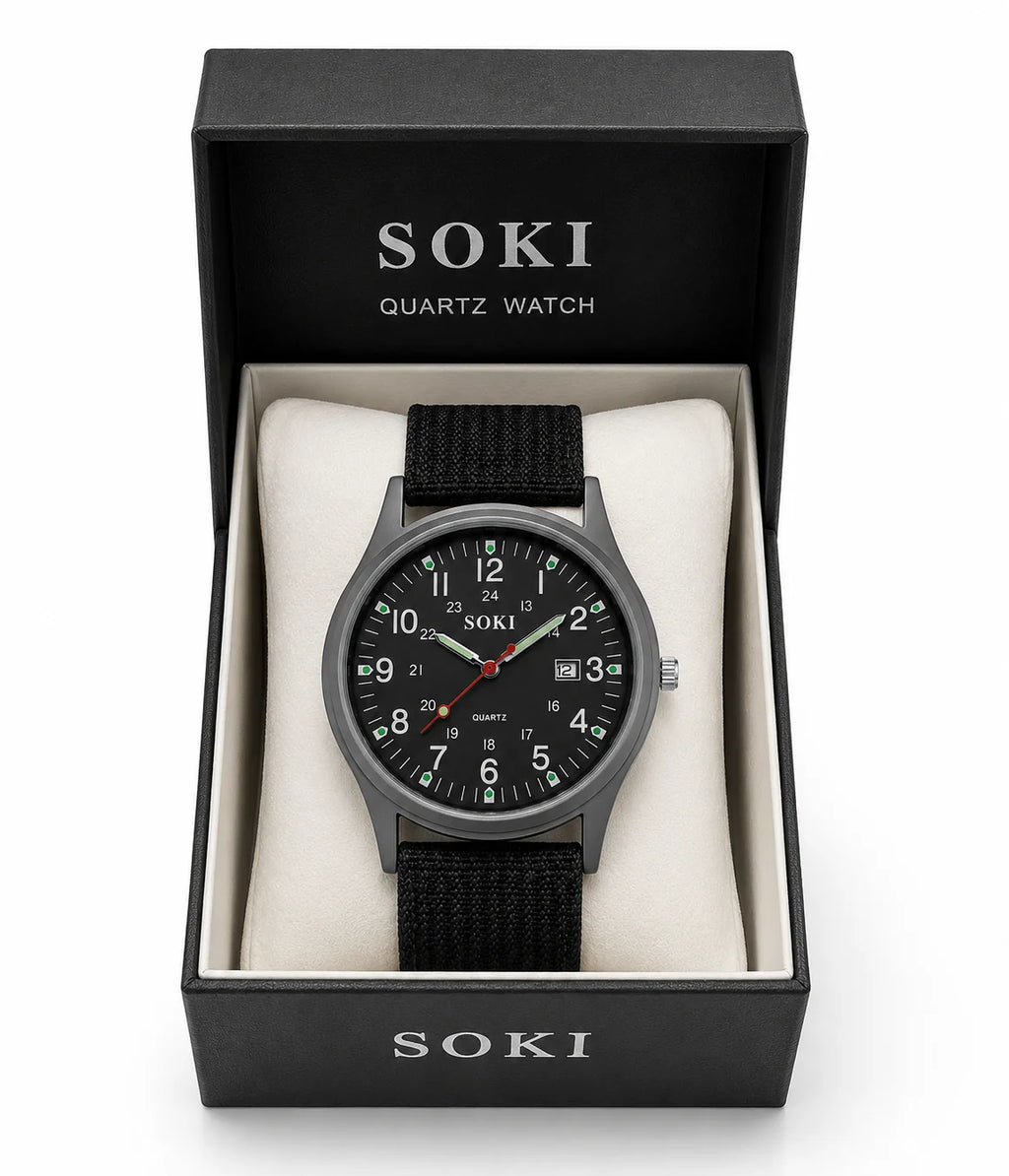 Nylon Strap Analog Wristwatch