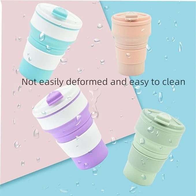 كوب سيليكون قابل للطي للسفر | Travel Silicone Folding Cup