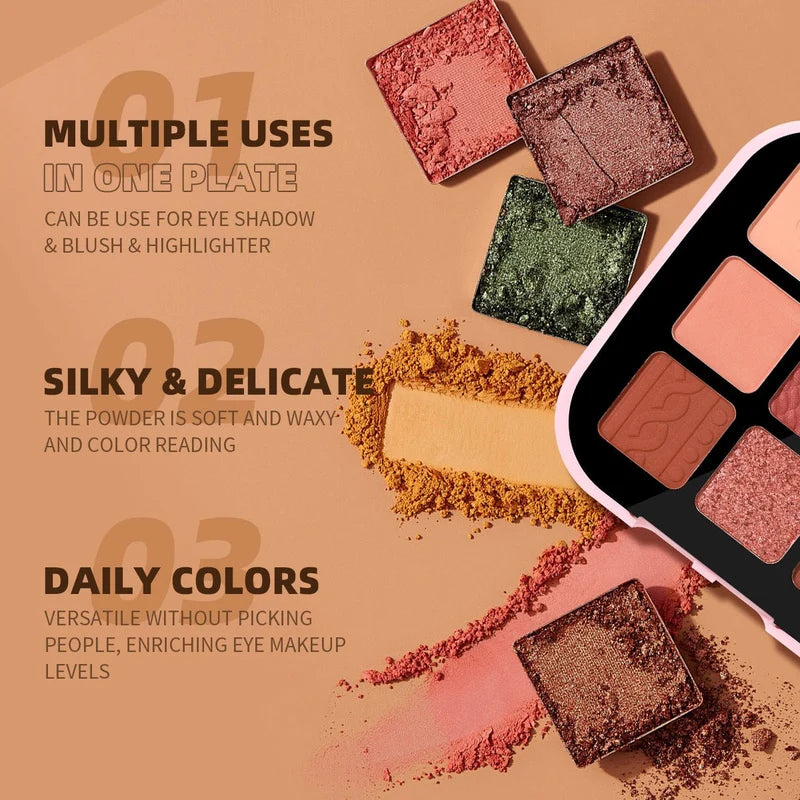 Ushas - Sweetday 9 Colors Eyeshadow