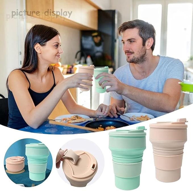 كوب سيليكون قابل للطي للسفر | Travel Silicone Folding Cup