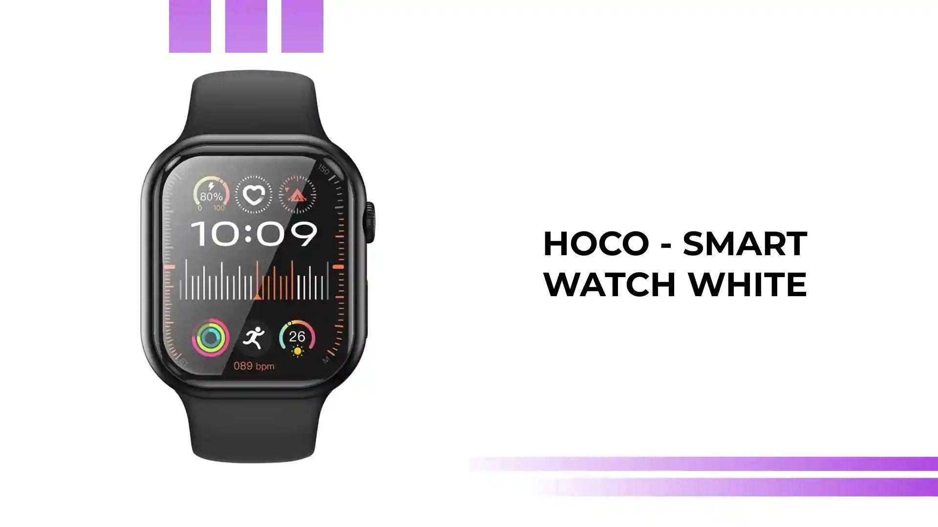 Hoco - Smart Watch WHITE by@Outfy